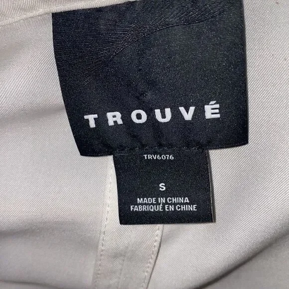 TROUVE White Modal Asymmetrical Zip Moto Jacket-S - Picture 6 of 7